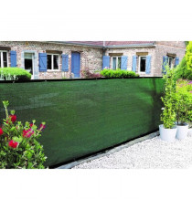 Brise-vue - NATURE - 1 x 3 m - Occultant 5/5 - HDPE 350 g/m² - Vert kaki