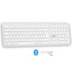 Clavier sans fil Bluetooth - BLUESTORK -  MAC - Full size - Compatible Mac - Blanc