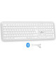 Clavier sans fil Bluetooth - BLUESTORK -  MAC - Full size - Compatible Mac - Blanc