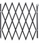 Barriere bois noir animaux - NORDLINGER PRO - Stop'Fix - Extensible 0,60-1,10m - Rapide a poser