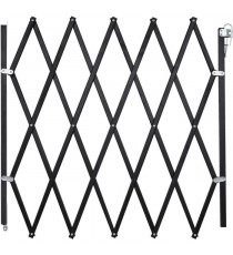 Barriere bois noir animaux - NORDLINGER PRO - Stop'Fix - Extensible 0,60-1,10m - Rapide a poser