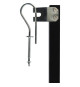 Barriere bois noir animaux - NORDLINGER PRO - Stop'Fix - Extensible 0,60-1,10m - Rapide a poser