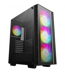 Boîtier PC - DEEPCOOL - MATREXX 55 V4 C - Moyen tour - ATX - Verre trempé - ARGB - Noir