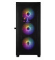 Boîtier PC - BITFENIX - Graph ARGB - Moyen tour - ATX - Noir - 4 ventilateurs A-RGB