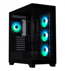 Boîtier PC - BITFENIX - CETO Premium Edition - Moyen tour - ATX - Noir - Verre trempé - USB-C et A-RGB