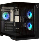 Boîtier PC - BITFENIX - Triton - Cube - ATX - Noir - Verre trempé - USB-C et A-RGB