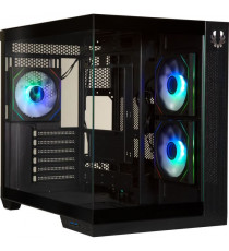 Boîtier PC - BITFENIX - Triton - Cube - ATX - Noir - Verre trempé - USB-C et A-RGB