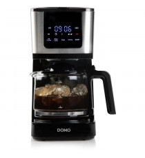 Cafetiere filtre - DOMO - DO733K - 900 W - 4 a 10 tasses - Ecran LCD - 3 intensités - Noir