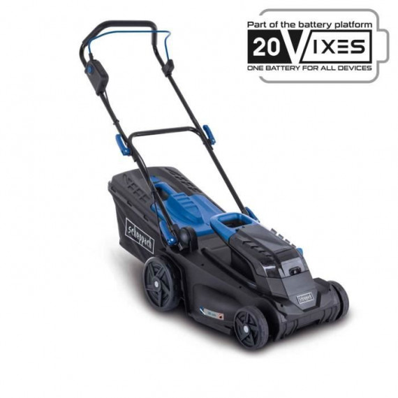 Tondeuse sans fil BC-MP380-X - coupe 38cm + mulching + ramassage + hauteur réglable - SCHEPPACH 20V IXES - sans batterie ni c…
