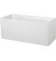 EDA Jardiniere Graphit - 99,5 x 39 x H 43 cm - 97,6 L - Blanc cérusé