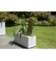 EDA Jardiniere Graphit - 99,5 x 39 x H 43 cm - 97,6 L - Blanc cérusé