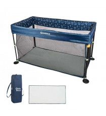 Badabulle Lit Parapluie Easy Clip - Facile a plier et déplier - Lit Léger et Compact avec Sac de transport inclus - Matelas i…
