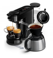 Machine a café dosette - PHILIPS - SENSEO SWITCH HD6592/65 - Noir intense