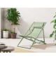 Chilienne PAROS - Structure en acier - L 63 x P 104 x H 85 cm Vert kaki