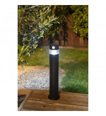 Borne solaire - GALIX - G4585C - Forte clarte - Inox avec détecteur - H50 cm - 150 Lumens