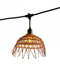 Guirlande lumineuse - LUMISKY - Hawaii Light - Raccordable - Extérieur - Abat-jour polyrotin - 10 ampoules filament E27 LED