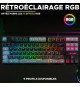 Clavier Gamer - The G-Lab - KEYZ CAESIUM - RGB - Noir & gris - TKL