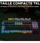 Clavier Gamer - The G-Lab - KEYZ CAESIUM - RGB - Noir & gris - TKL