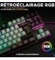 Clavier Gamer - The G-Lab - KEYZ CAESIUM - RGB - Gris & Noir - TKL