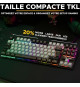 Clavier Gamer - The G-Lab - KEYZ CAESIUM - RGB - Gris & Noir - TKL