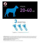 FRONTLINE 3 Pipettes antiparasitaires SPOT ON Chien - 20-40 kg - Puces, tiques, poux