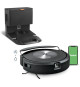 iRobot Roomba Combo J7+ Robot Aspirateur et Laveur avec Systeme de vidage automatique - Détecteur de tapis et moquettes