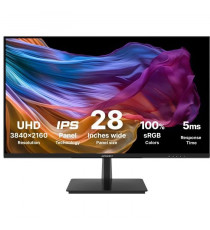 Écran PC - JAPANNEXT - 28 4K UHD - IPS - 60Hz - 1 DP 1.2 - 2 HDMI 2.0