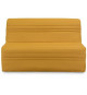 Banquette BZ Joe - Tissu jaune ocre - 3 places - L 143 x P 97 cm - Couchage 140 x 190 cm