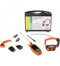 Ensemble complet traceur GPS - NUM'AXES - CANICOM GPS 2 - Noir / Orange
