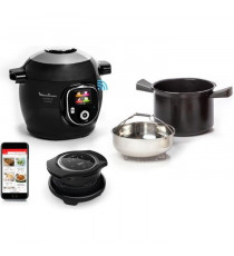 MOULINEX Multicuiseur intelligent haute pression Cookeo Connect avec COUVERCLE Extra Crisp inclus YY5121FB