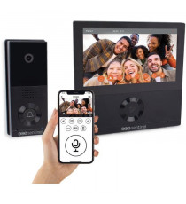 Interphone vidéo connecté filaire - SCS SENTINEL - VisioWifi - Vision nocturne - Noir