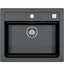 Evier a encastrer - Granit - Noir - 1 bac - 59 x 50 cm - ATROX - STRADOUR