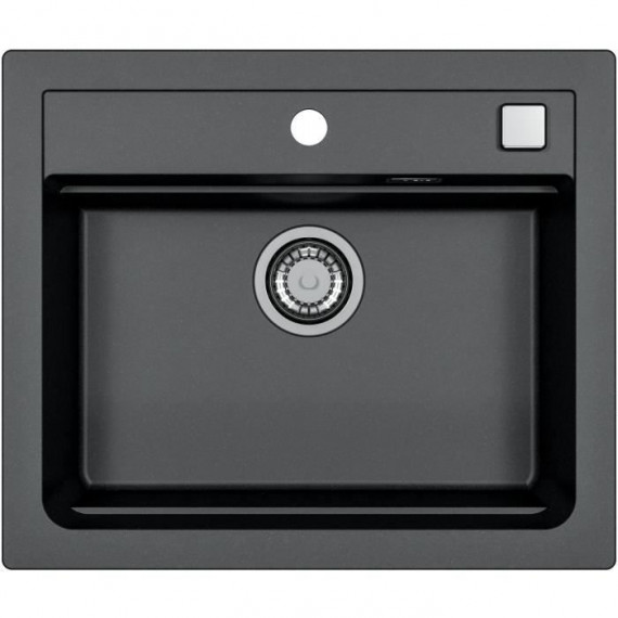 Evier a encastrer - Granit - Noir - 1 bac - 59 x 50 cm - ATROX - STRADOUR