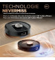 Aspirateur Robot et Laveur Shark RV2800ZEEU PowerDetect NeverTouch Pro 2-en-1 - Autovidant - Autoremplissant - Autonettoyant