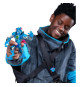 Figurine articulée - MRBEAST LAB - Stealth Panther - 13 cm - Corps translucide bleu - 20 points d'articulation