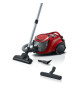 Nouveauté ! Aspirateur Traineau sans sac - BOSCH BGC41Q69  Serie 6 - 600 W - ProSilence - 70 dB - Capacité bac 2,4 L - Rouge