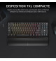 Clavier Gaming - CORSAIR - K70 Core TKL Wireless - RGB, Switchs MLX Red v2
