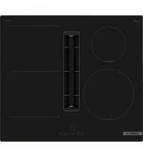 Table de cuisson a induction aspirante - BOSCH - 4 foyers - 52,2 x 59,2 x 22,9 cm - PVS611B16E - Noir