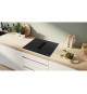 Table de cuisson a induction aspirante - BOSCH - 4 foyers - 52,2 x 59,2 x 22,9 cm - PVS611B16E - Noir