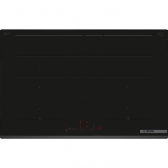 Table de cuisson a induction - BOSCH - 4 foyers - 52,2 x 80,2 x 5,1 cm - PXY83KHC1E - Noir