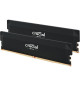 CRUCIAL Mémoire RAM DDR5 PRO - Overclocking Edition - Kit 64GB (2 x 32GO) - 6000 MT/s - CL40 - UDIMM - Noir