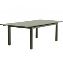 Table de jardin extensible rectangulaire - Kaki - Structure aluminium - 8 a 12 personnes - MIAMI - DCB GARDEN
