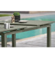 Table de jardin extensible rectangulaire - Kaki - Structure aluminium - 8 a 12 personnes - MIAMI - DCB GARDEN
