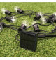 PARTY CLEAR SOLAR Guirlande lumineuse solaire - 10 globes transparents - LED blanc chaud - 5.90m - 8 modes