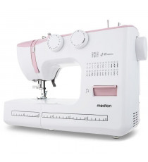 Machine a Coudre - MEDION - SM 60 - 62W - 24 Points + Points Doubles - 700 tr/min - LED - Rose