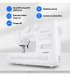 Machine a Coudre - MEDION - SM 60 - 62W - 24 Points + Points Doubles - 700 tr/min - LED - Rose