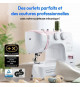 Machine a Coudre - MEDION - SM 60 - 62W - 24 Points + Points Doubles - 700 tr/min - LED - Rose