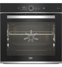 Four encastrable multifonction - Pyrolyse - BEKO - BBIM13500XPSW - Inox / Noir - Porte froide - 59,4 x 56,7 x 59,5 cm