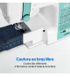 Machine a Coudre Numérique - MEDION - SD 36 - 38W - 270 Points - 700 tr/min - LED - Turquoise