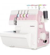 Surjeteuse - MEDION - SO 90 - 91W - Type d'aiguille 11, 14, 16 - 1200 tr/min - LED - Rose